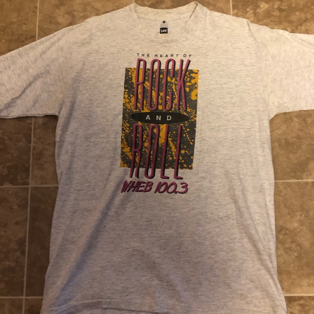 Vintage WHEB 100.3 Rock and Roll Station T Shirt